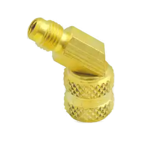 AD87S 5/16 FEM X 1/4 SAE M Swivel Brass Adapter