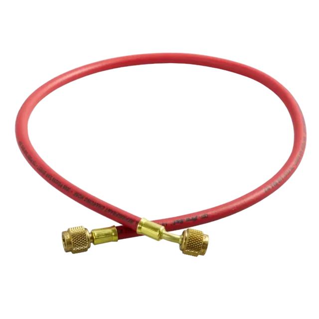 HS3R 1/4" SAE x 90cm Refrigerant Charging Hose Red