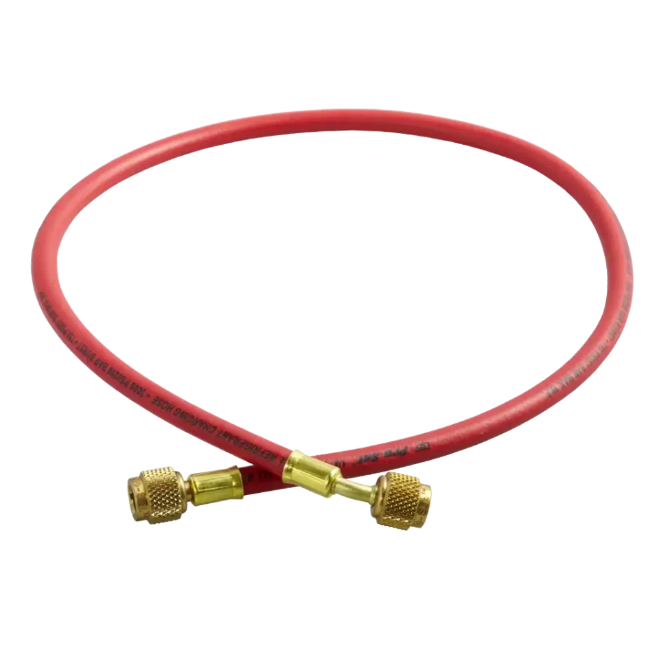 HS3R 1/4" SAE x 90cm Refrigerant Charging Hose Red