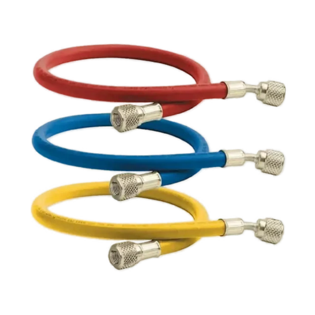 HS3 1/4" SAE x 90cm Refrigerant Charging Hoses 3pk