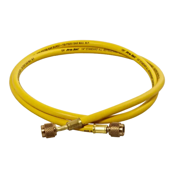 HS5Y 1/4" SAE x 150cm Refrigerant Charging Hose Yellow