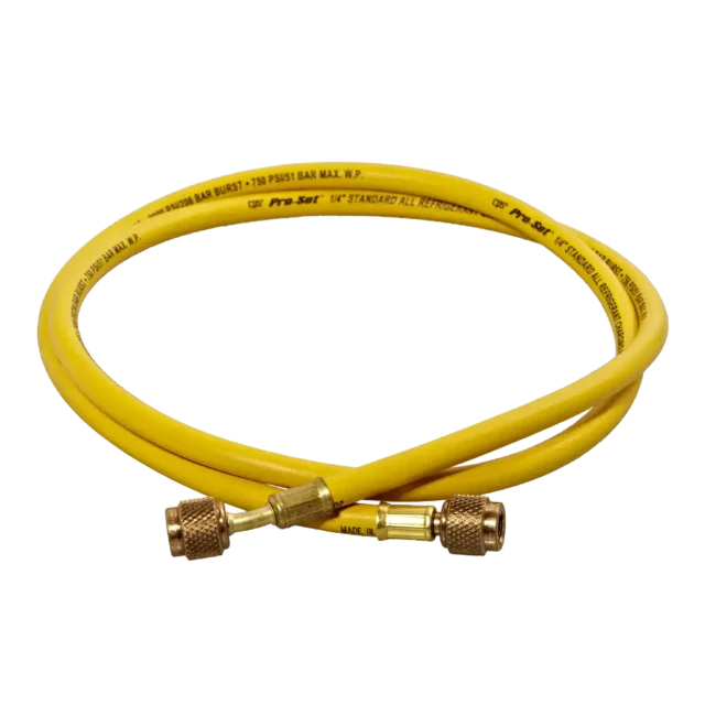 HS5Y 1/4" SAE x 150cm Refrigerant Charging Hose Yellow