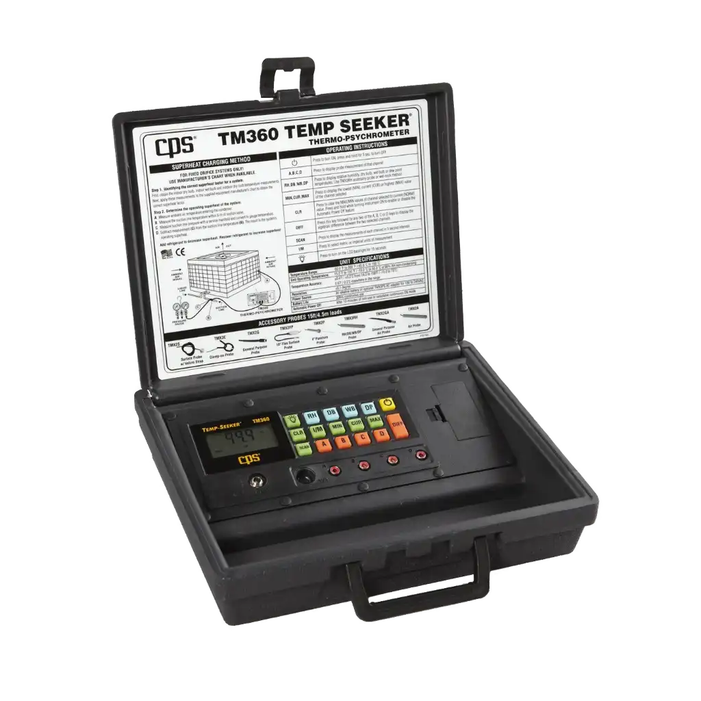 TM360 Temp-Seeker 4-Station Thermo-Psychrometer